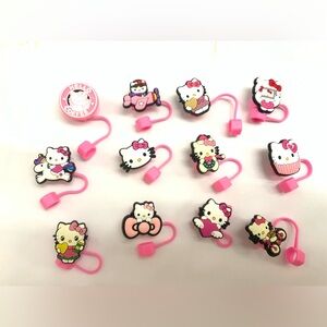 Hello Kitty straw toppers